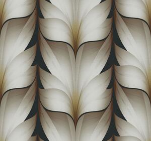Hnedo-čierna geometrická vliesová tapeta, EV3954, Candice Olson Casual Elegance, York
