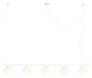 Aldex BERYL GLASS 5 WHITE | Závesná lampa s piatimi guľovými tienidlami