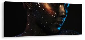 Trblietavý obraz ženy (120x50 cm)