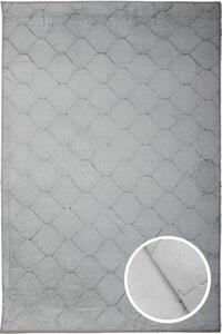Koberec Rabbit 3D Carving GREY / WHITE 1