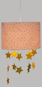 Atmosphera for Kids Luster do detskej izby ružový s hviezdičkami 30 x 20 cm
