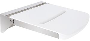 Bemeta Design HELP: Sprchové sedátko, sklopné, nerez, lesk, biely plast - 347125011