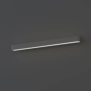 Nástenné LED svetlo Soft, šírka 90 cm, grafitová