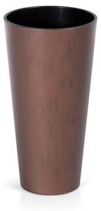 Kvetináč TUBUS Slim Corten 400x762 mm, medený, vložka