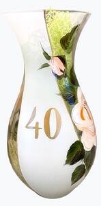 Výročná váza 40, darček k narodeninám