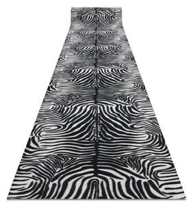 Protišmykový behúň DIGITAL zebra, biely / čierny