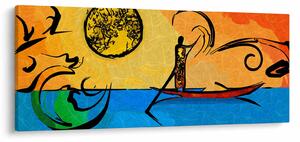 Obraz starovekej maľby (120x50 cm)