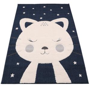 Koberec SKANDI KIDS A1096A modrý / krémový