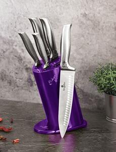 BERLINGERHAUS Súprava nožov v stojane 6 ks Royal Purple Metallic Line Kikoza Collection BH-2270