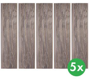 Drevený akustický panel, 2400 x 600 mm, B2BP005, balenie 5 ks, dub moreny