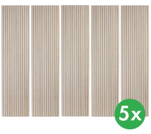 Drevený akustický panel, 2400 x 600 mm, B2BP003, balenie 5 ks, dub