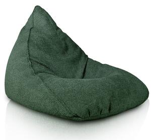 Sedací vak Bermudy tmavo zelený bouclé