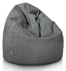 Sedací vak SAKO sivý bouclé