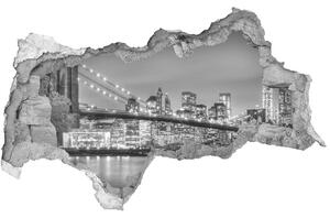 Fotoobraz diera na stenu Brooklyn bridge nd-b-95854275