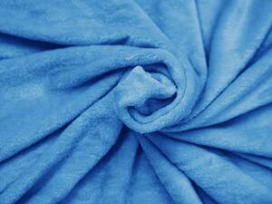 Kráľovská modrá mikroplyšová deka VIOLET, 150x200 cm