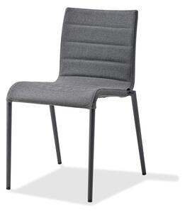 Cane-line Stohovateľná jedálenská stolička Core, Cane-line, 50x63x83 cm, rám hliníkový farba grey, výplet vonkajšia látka AirTouch grey, je možné kúpiť len po 2 ks
