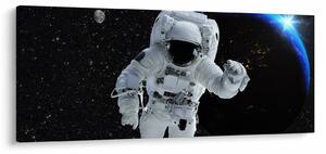 Obraz - Astronaut vo vesmíre (120x50 cm)