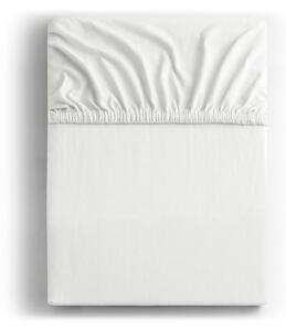 Biela elastická plachta DecoKing Amber Collection, 180/200 x 200 cm