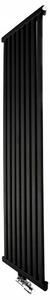 Regnis Kalipso MIR, vykurovacie teleso 500x1000mm so stredovým pripojením 50mm, 531W, čierna matná, KALIPSOMIR/1000/500/D5/BLACK