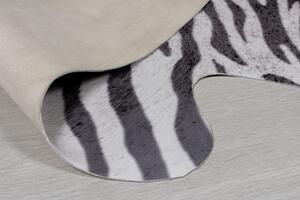 Flair Rugs koberce Kusový koberec Faux Animal Zebra Print Black / White - 155x195 cm
