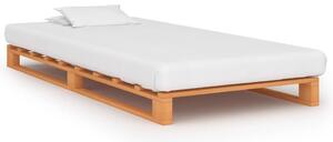 Paletový posteľný rám, hnedý, borovicový masív 90x200 cm