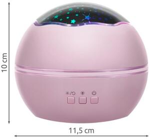 Bestent LED nočná lampa - projektor 2v1 Pink