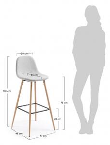 NOLITE 75 barová stolička svetlosivá Sivá - svetlá
