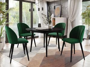 Okrúhly stôl Botiler FI 100 so 4 stoličkami ST100 04, Farby: natura, Potah: Magic Velvet 2250 Mirjan24 5903211162237
