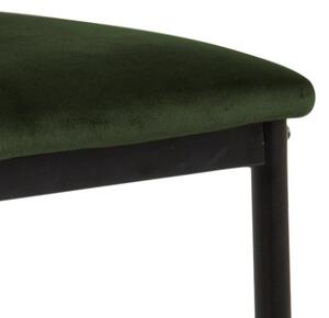 ACTONA Sada 2 ks − Barová stolička Demina − zelená 100,5 × 41,5 × 50 cm