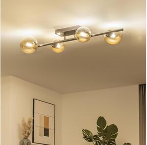 Brilagi - LED Prisadený luster MILLA 4xG9/3W/230V čierny chróm/zlatá