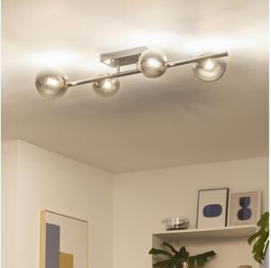 Brilagi - LED prisadený luster MILLA 4xG9/3W/230V čierny chróm/dymová
