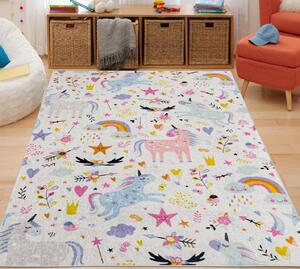 ASIR Koberec 180 x 290 UNICORN biely