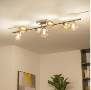 Brilagi - LED Prisadený luster MILLA 7xG9/3W/230V čierny chróm/zlatá