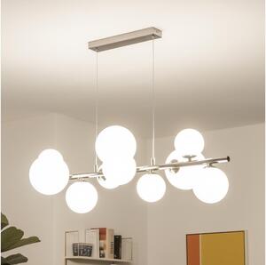 Brilagi - LED luster na lankách MILLA 10xG9/3W/230V čierny chróm/biela
