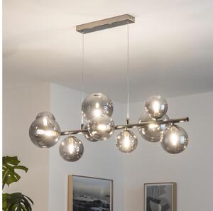 Brilagi - LED luster na lanku MILLA 10xG9/3W/230V čierny chróm/dymová
