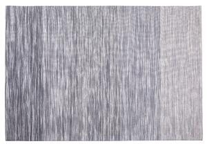 Koberec sivý vlna a polyester 140 x 200 cm ručne tkaný moderný dizajn