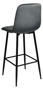 ViaDomo Via Domo - Barová stolička Monte - šedá - 43x110x50 cm