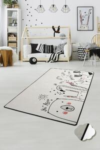ASIR Koberec 140 x 190 BE HAPPY biely