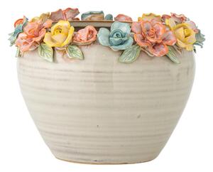 Kameninový ručne maľovaný obal na kvetináč ø 19,5 cm Eanna – Bloomingville