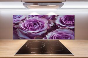 Panel do kuchyne Fialové ruže pl-pksh-125x50-f-106010688