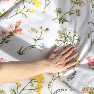 Goldea bavlnené posteľné obliečky - kvitnúca lúka 200 x 200 a 2ks 70 x 90 cm