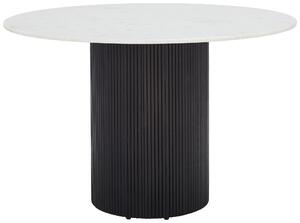 JEDÁLENSKÝ STÔL, akácia, čierna, biela, 120/120/76 cm P & B - Stoly, Online Only
