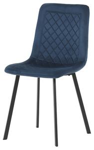 Jedálenská stolička GLORY modrá/čierna