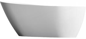 CERANO - Voľne stojaca akrylátová vaňa Savoia - biela matná - 170x80 cm