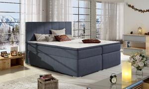 Drevko Čalúnená posteľ Bolero - Soro 76 - 140 x 200 cm, Modrá