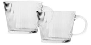 Sada dvoch šálok GLASSIC rebrované 718182 420 ml (2 ks)