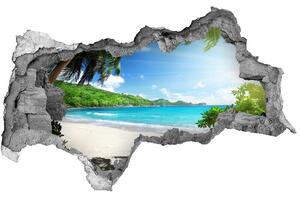 Nálepka fototapeta 3D na stenu Seychelles beach