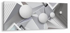 Geometrický abstraktný obraz (120x50 cm)