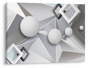Geometrický abstraktný obraz (70x50 cm)