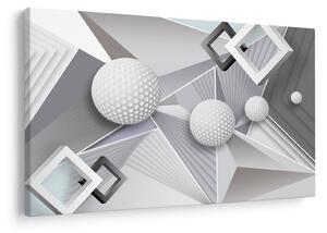 Geometrický abstraktný obraz (90x60 cm)
